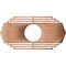 Ekena Millwork Chrysler Wood Fretwork Pierced Ceiling Medallion, Cherry, 26"W x 13"H x 6 7/8"ID x 3/8"T CMWP26X13X0375CSCH - alternate 5